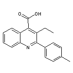3-ethyl-2-(4-methylphenyl)quinoline-4-carboxylic acid