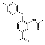 3-(acetylamino)-4-[(4-methylphenyl)thio]benzoic acid