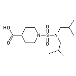 1-[(diisobutylamino)sulfonyl]piperidine-4-carboxylic acid
