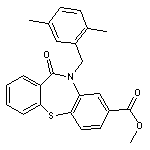 methyl 10-(2,5-dimethylbenzyl)-11-oxo-10,11-dihydrodibenzo[b,f][1,4]thiazepine-8-carboxylate