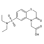 {6-[(diethylamino)sulfonyl]-3-oxo-2,3-dihydro-4H-1,4-benzothiazin-4-yl}acetic acid