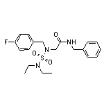 N1)-BENZYL-N2)-[(DIETHYLAMINO)SULFONYL]-N2)-(4-FLUOROBENZYL)GLYCINAMIDE