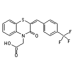 {(2E)-3-oxo-2-[4-(trifluoromethyl)benzylidene]-2,3-dihydro-4H-1,4-benzothiazin-4-yl}acetic acid