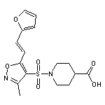 1-({5-[(E)-2-(2-furyl)vinyl]-3-methylisoxazol-4-yl}sulfonyl)piperidine-4-carboxylic acid