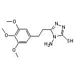 4-amino-5-[2-(3,4,5-trimethoxyphenyl)ethyl]-4H-1,2,4-triazole-3-thiol