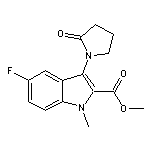methyl 5-fluoro-1-methyl-3-(2-oxopyrrolidin-1-yl)-1H-indole-2-carboxylate