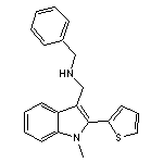 N-benzyl-N-[(1-methyl-2-thien-2-yl-1H-indol-3-yl)methyl]amine