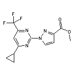 methyl 1-[4-cyclopropyl-6-(trifluoromethyl)pyrimidin-2-yl]-1H-pyrazole-3-carboxylate