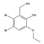 3,4-dibromo-6-ethoxy-2-(hydroxymethyl)phenol
