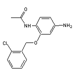 N-{4-amino-2-[(2-chlorobenzyl)oxy]phenyl}acetamide