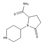 5-oxo-1-piperidin-4-ylpyrrolidine-2-carboxamide HCl