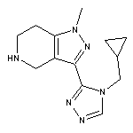 3-[4-(cyclopropylmethyl)-4H-1,2,4-triazol-3-yl]-1-methyl-4,5,6,7-tetrahydro-1H-pyrazolo[4,3-c]pyridine 2HCl
