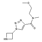 1-(3-azetanyl)-N-(2-methoxyethyl)-N-methyl-1H-1,2,3-triazole-4-carboxamide HCl