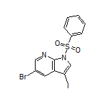 5-Bromo-3-iodo-1-(phenylsulfonyl)-7-azaindole