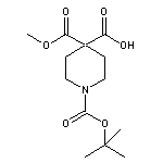 1-Boc-4-(methoxycarbonyl)piperidine-4-carboxylic Acid
