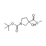 Methyl 1-Boc-3-hydroxypyrrolidine-3-carboxylate