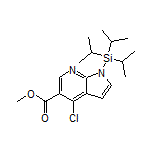 Methyl 4-Chloro-1-(triisopropylsilyl)-1H-pyrrolo[2,3-b]pyridine-5-carboxylate