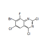 7-Bromo-2,4,6-trichloro-8-fluoroquinazoline