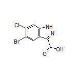 5-Bromo-6-chloro-1H-indazole-3-carboxylic Acid