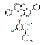 (S)-4-(3-Bromophenyl)-6,8-dichloro-2-methyl-1,2,3,4-tetrahydroisoquinoline (2R,3R)-2,3-Bis(benzoyloxy)succinate