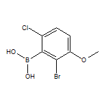 2-Bromo-6-chloro-3-methoxyphenylboronic Acid
