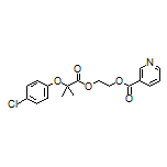 2-[[2-(4-Chlorophenoxy)-2-methylpropanoyl]oxy]ethyl Nicotinate