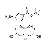 1-Boc-pyrrolidin-3-amine 2-hydroxypropane-1,2,3-tricarboxylic Acid
