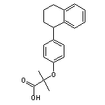 2-methyl-2-(4-(1,2,3,4-tetrahydronaphthalen-1-yl)phenoxy)propanoic acid