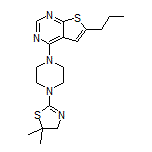 4-[4-(5,5-Dimethyl-4,5-dihydrothiazol-2-yl)piperazin-1-yl]-6-propylthieno[2,3-d]pyrimidine
