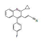 (E)-3-[2-Cyclopropyl-4-(4-fluorophenyl)quinolin-3-yl]acrylonitrile
