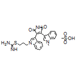 S-[3-[3-[4-(1-Methyl-1H-indol-3-yl)-2,5-dioxo-2,5-dihydro-1H-pyrrol-3-yl]-1H-indol-1-yl]propyl]isothiourea Methanesulfonate