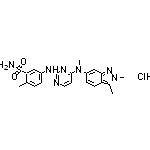 5-[[4-[(2,3-Dimethyl-2H-indazol-6-yl)(methyl)amino]-2-pyrimidinyl]amino]-2-methylbenzenesulfonamide Hydrochloride
