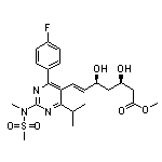 Methyl (3R,5S,E)-7-[4-(4-Fluorophenyl)-6-isopropyl-2-(N-methylmethylsulfonamido)-5-pyrimidinyl]-3,5-dihydroxy-6-heptenoate