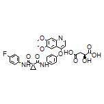 ’N-[4-[(6,7-Dimethoxyquinolin-4-yl)oxy]phenyl]-N-(4-fluorophenyl)cyclopropane-1,1-dicarboxamide (S)-2-Hydroxysuccinate