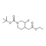1-Boc-4-(2-ethoxy-2-oxoethyl)-3-fluoropiperidine