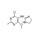4-Chloro-N-(4,5-dihydro-1H-imidazol-2-yl)-6-methoxy-2-methylpyrimidin-5-amine