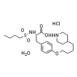 (S)-2-(Butylsulfonamido)-3-[4-[4-(piperidin-4-yl)butoxy]phenyl]propanoic Acid Hydrochloride Hydrate