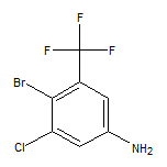 4-Bromo-3-chloro-5-(trifluoromethyl)aniline