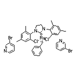Dichloro[1,3-bis(2,4,6-trimethylphenyl)-2-imidazolidinylidene](benzylidene)bis(3-bromopyridine)ruthenium(II)