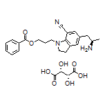 (R)-3-[5-(2-Aminopropyl)-7-cyanoindolin-1-yl]propyl Benzoate (2R,3R)-2,3-Dihydroxysuccinate
