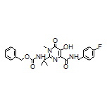 2-[2-(Cbz-amino)-2-propyl]-N-(4-fluorobenzyl)-5-hydroxy-1-methyl-6-oxo-1,6-dihydropyrimidine-4-carboxamide