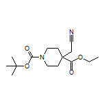 Ethyl 1-Boc-4-(cyanomethyl)piperidine-4-carboxylate