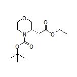 (S)-4-Boc-3-(2-ethoxy-2-oxoethyl)morpholine