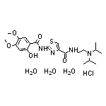 N-[2-(Diisopropylamino)ethyl]-2-(2-hydroxy-4,5-dimethoxybenzamido)thiazole-4-carboxamide Hydrochloride Trihydrate