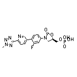 (R)-[3-[3-Fluoro-4-[6-(2-methyl-2H-tetrazol-5-yl)pyridin-3-yl]phenyl]-2-oxooxazolidin-5-yl]methyl Dihydrogen Phosphate