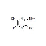 2-Amino-3-bromo-6-chloro-5-iodopyrazine