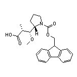 (2R,3R)-3-[(S)-1-Fmoc-2-pyrrolidinyl]-3-methoxy-2-methylpropanoic Acid