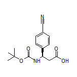 (R)-3-(Boc-amino)-3-(4-cyanophenyl)propanoic Acid