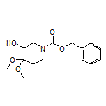 1-Cbz-4,4-dimethoxypiperidin-3-ol
