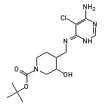 tert-butyl 4-(((6-amino-5-chloropyrimidin-4-yl)amino)methyl)-3-hydroxypiperidine-1-carboxylate